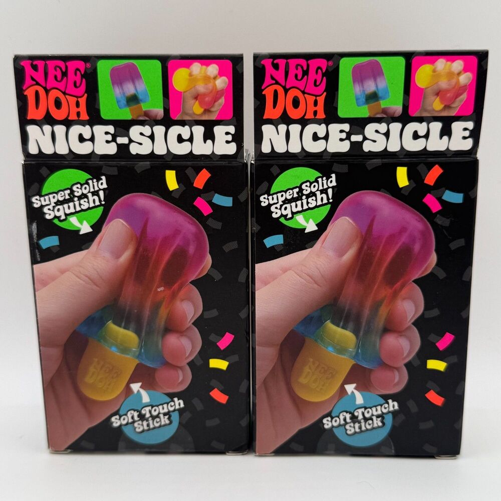 Schylling - NeeDoh Nice-Sicle *Set of 2* New Viral Sensory Squish Toy - Picture 5 of 5
